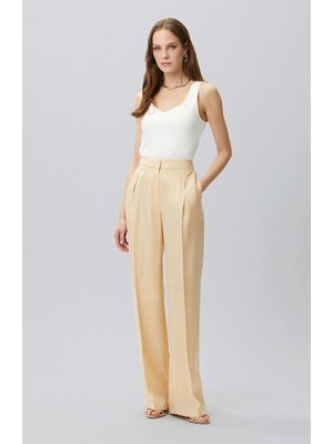 Network Vanilla Pleated Palazzo Trousers