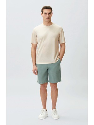 Network Mint Linen Comfort Shorts