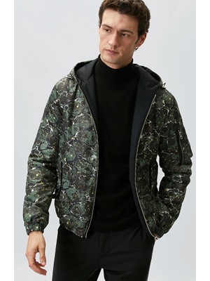 Network Khaki Marbled Pattern Jacket