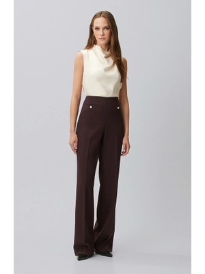 Network Plum Pocket Detail Trousers