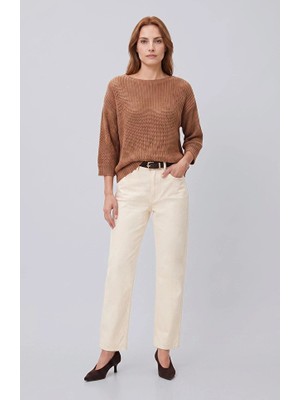 Network Light Beige Trousers