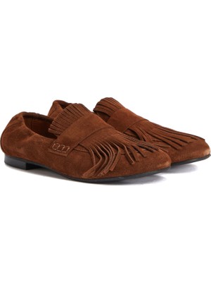 Divarese Dıvarese Brown Women's Casual Comfort Suede Loafers