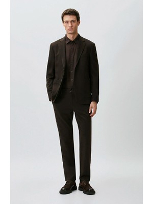 Network Brown Twill Trousers