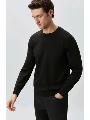 Network Black Wool Blend Knit Sweater