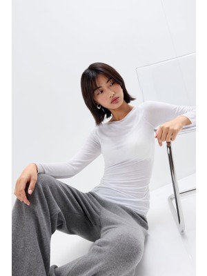 Intimissimi Boat Neck Modal Cashmere Ultra Light Sweater
