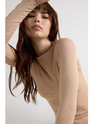 Intimissimi Boat Neck Modal Cashmere Ultra Light Sweater