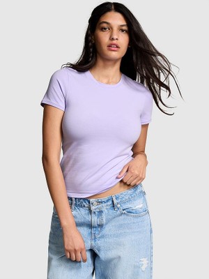 Victoria's Secret Base Cotton Short-Sleeve T-Shirt