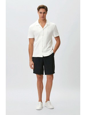 Network Black Slim Fit Modal Shorts