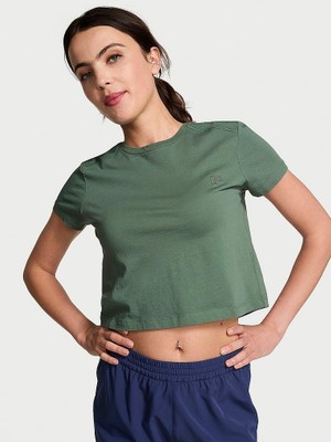 Victoria's Secret Heritage Cotton Crop T-Shirt