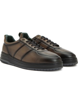George Hogg Brown Men's Casual Comfort Leather Sneakers