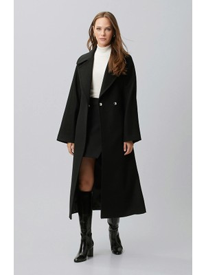 Network Limited Black Wool Coat