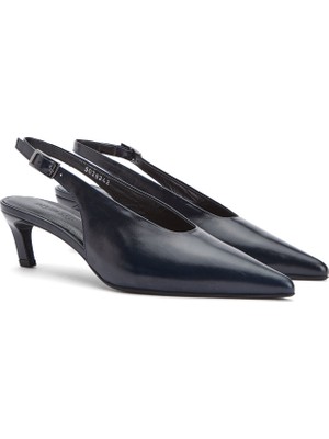 Divarese Dıvarese Navy Leather Stilettos