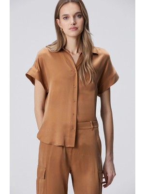Network Camel Cupro Shirt