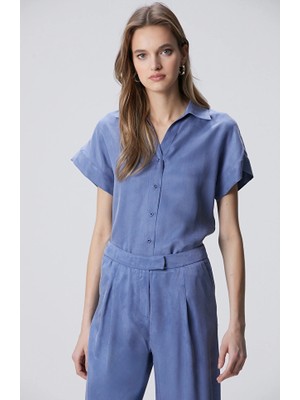Network Blue Cupro Shirt