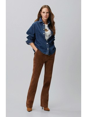 Network Camel Suede Trousers