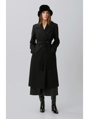 Network Black Wool Blend Coat