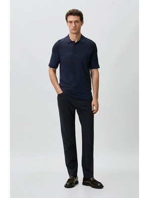 Network Navy Casual Trousers