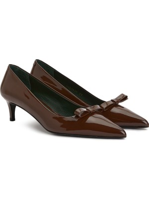 George Hogg Brown Patent Leather Heeled Shoes
