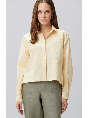 Network Yellow White Shirt