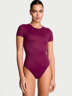 Victoria's Secret Feathersoft Essentials Short-Sleeve Bodysuit