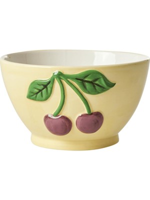 Rice Ceramic Cherry Bowl - Yellow