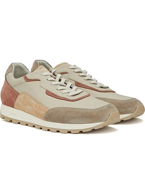Network Mink Suede Trim Men's Leather Sneakers