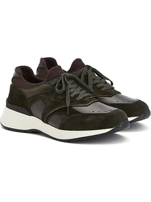 Network Khaki Suede Trim Men's Sneakers