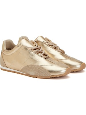 Divarese Dıvarese Gold Women's Leather Sneakers