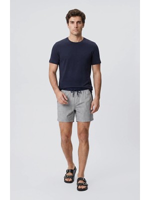 Network Grey Wool Drawstring Waist Swim Shorts