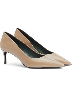 George Hogg Mink Leather Stilettos