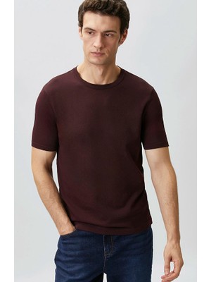 Network Burgundy Basic Knit Sweater