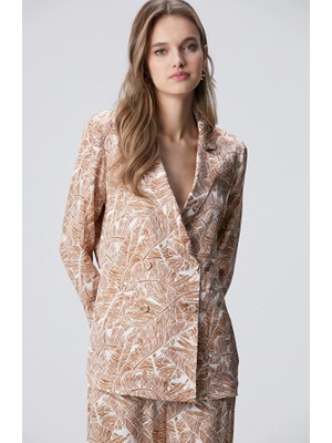 Network Cinnamon Patterned Shirt