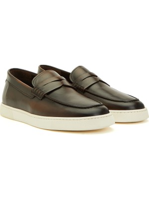 Divarese Dıvarese Brown Men's Leather Loafers