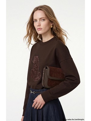 Network N-Tech Dark Brown Tiger Figure Sweatshirt