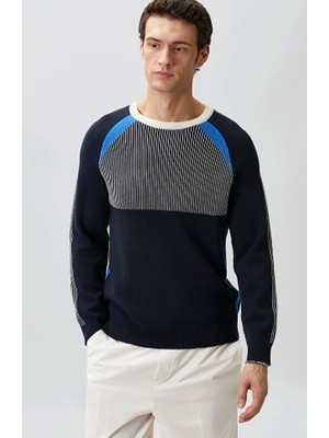 Network N-Tech Navy Patterned Sweater