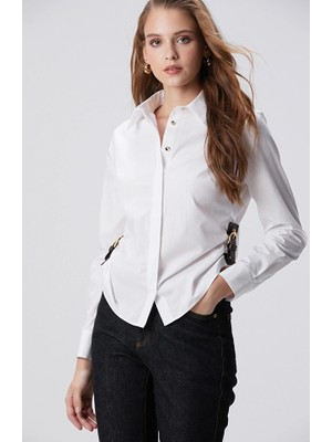 Network White Accessory Detail Shirt