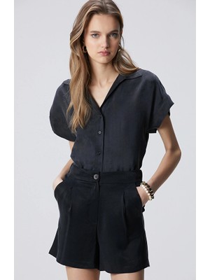 Network Black Cupro Shirt
