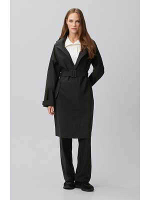 Network Black N-Tech Comfort Trench Coat