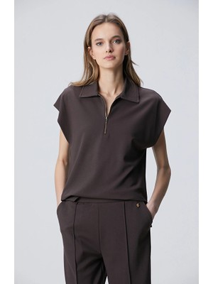Network Dark Brown Modal Blend Sweatshirt