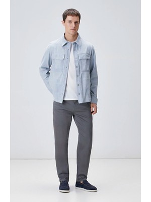 Network Grey Elastic Inner Waistband Casual Trousers