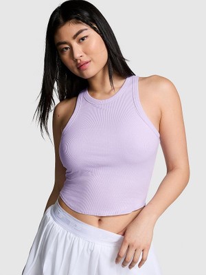 Victoria's Secret Mock Neck Ribbed Tank Top