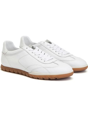 Divarese Dıvarese White Comfort Women's Leather Sneakers