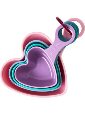 Rice Melamine Measuring Spoon Set - Heart