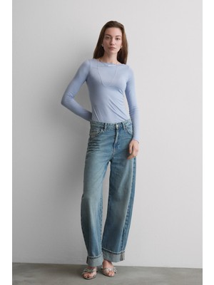 Intimissimi Boat Neck Modal Cashmere Ultra Light Sweater