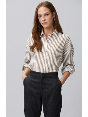 Network Camel Ecru Non-Iron Shirt
