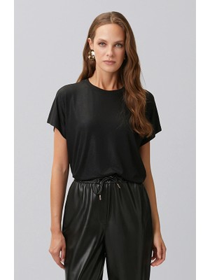 Network Black Foil Print Short Sleeve T-Shirt