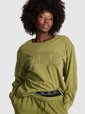 Victoria's Secret Campus Cotton Long-Sleeve T-Shirt