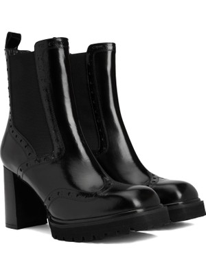 George Hogg Black Women's Leather Boots