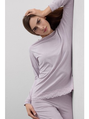 Intimissimi Modal Long Pajamas With Lace