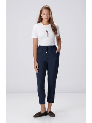 Network Navy Twill Basic Jogger Trousers